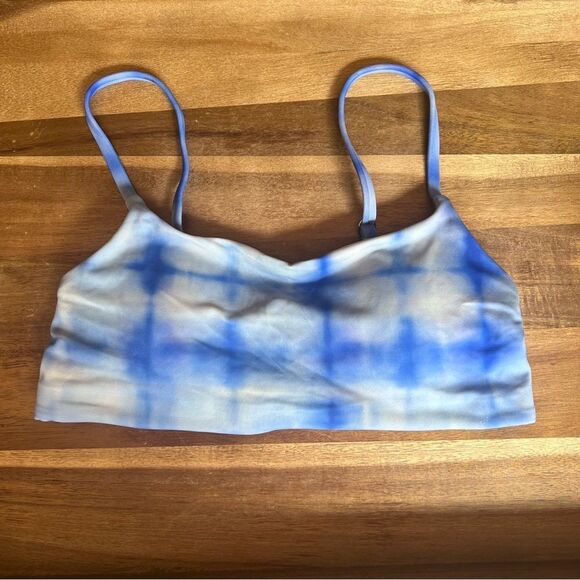Athleta Blue Tie Dye Scoop Neck Bikini Top - Picture 4 of 10